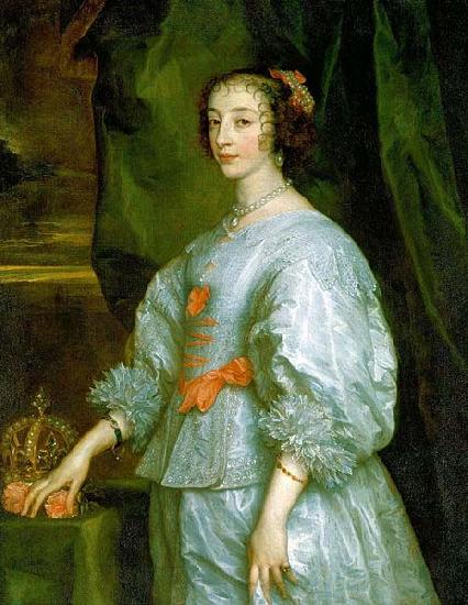 Anthony Van Dyck Queen Henrietta Maria, London 1632 Sweden oil painting art